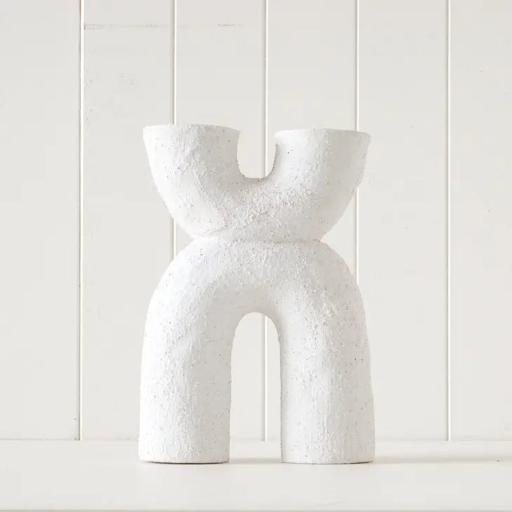 Candle Holder - Arco - White -